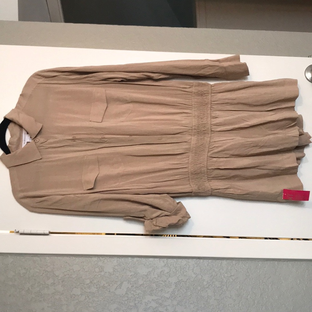 BCBG Short Romper Beige